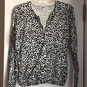 Animal print cardigan